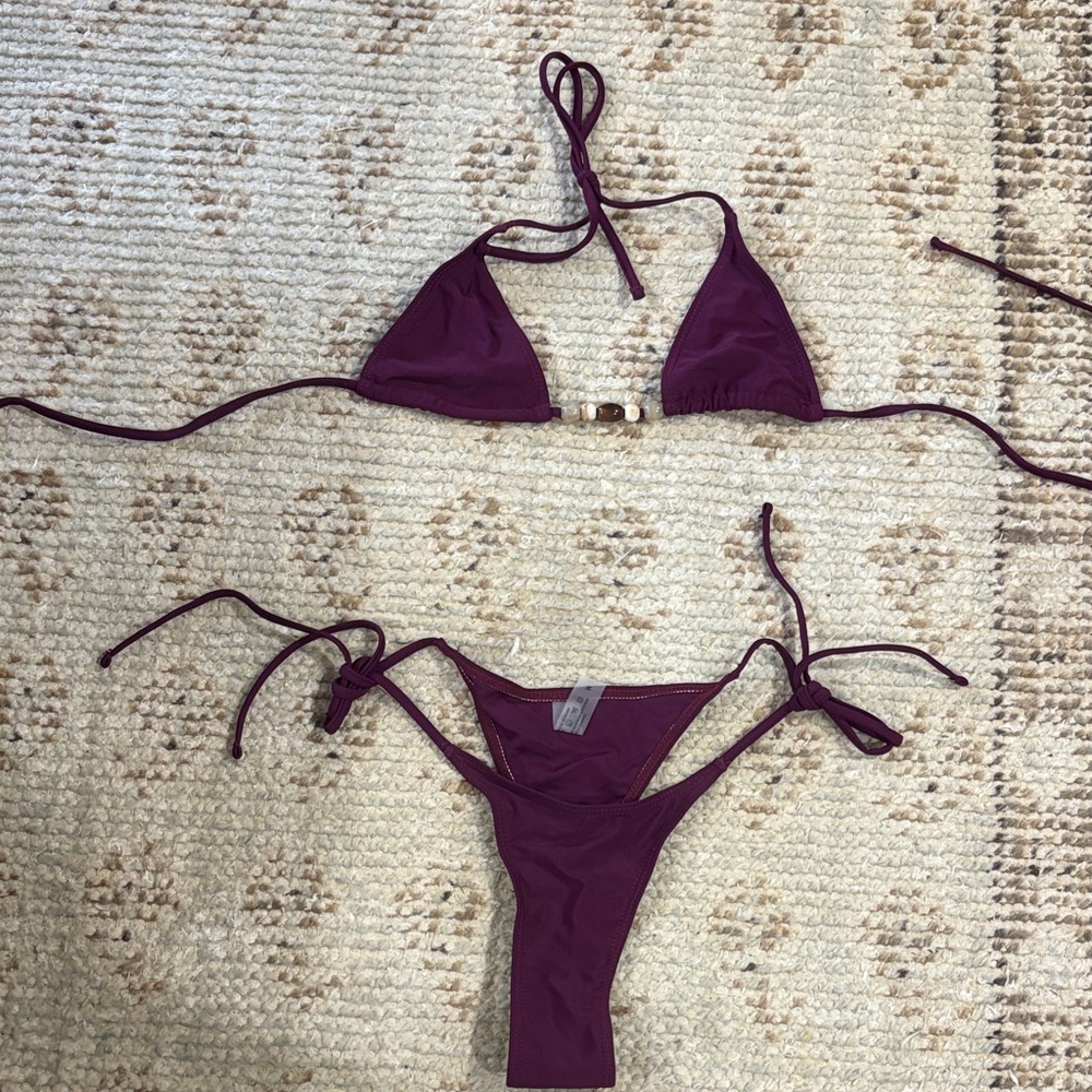 Elegant Purple Bikini Set